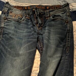 Rock Revival Dark Blue Boot Cut Jeans